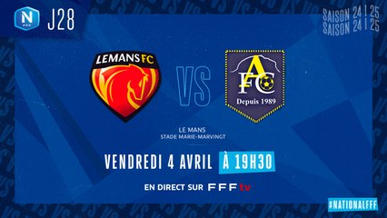 J28 I Le Mans FC – Aubagne FC  (1-1)