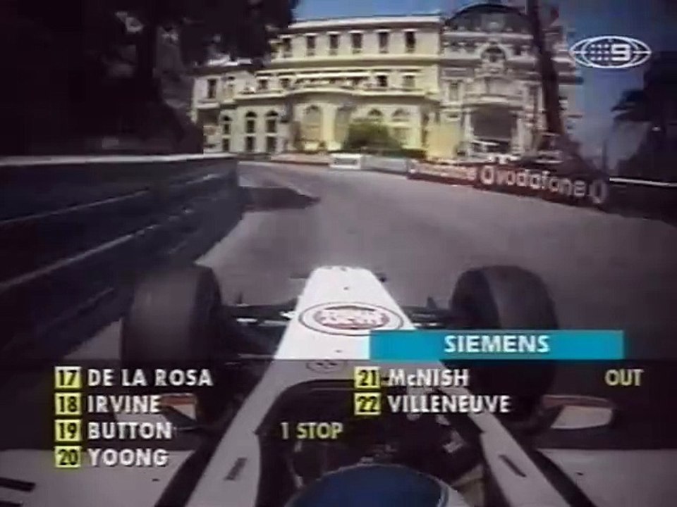 F1 – Olivier Panis (BAR Honda V10) Onboard – Monaco 2002