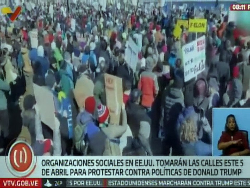 Organizaciones sociales de EE.UU. protestarán contra las políticas implementadas por Donald Trump