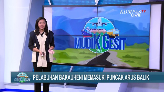 Pantauan Puncak Arus Balik Lebaran di Pelabuhan Bakauheni Lampung pada 5 April Pagi