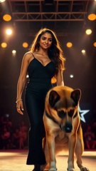 Americans got talent show dog girl#triending