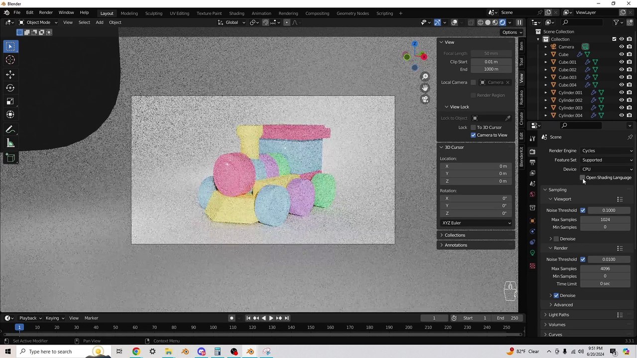 13 Render Engines, Finishing Touches, Saving your File - 3D Modeling in Blender for Beginners