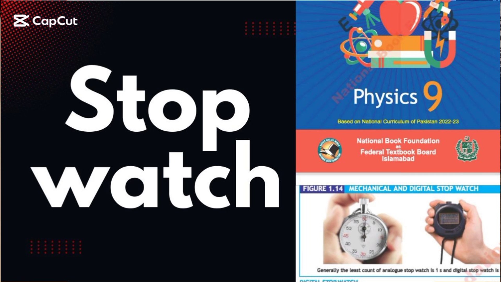 ⁣Stop watch/stop watch 9th class