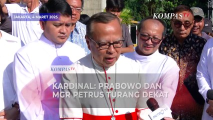 Kardinal Suharyo: Prabowo dan Mgr Petrus Turang Dekat Sejak Kecil