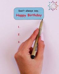 Make birthday wishes stand out 🎈