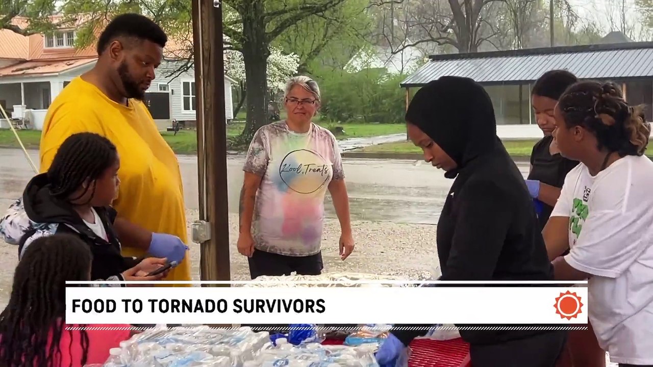 Food truck owner drives an hour to help feed survivors of the Selmer tornado