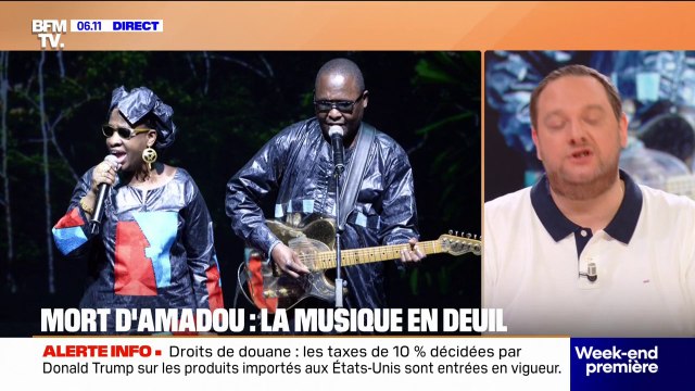Le chanteur Amadou Bagayoko, membre du duo Amadou & Mariam, est mort vendredi à 70 ans