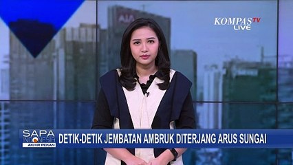 Rekaman Detik-detik Jembatan Ambruk di Klaten, Dinding Penahan Ikut Longsor!