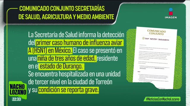 SSa detectó el primer caso de influenza aviar H5N1 en México