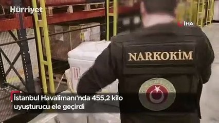 Ticaret Bakanlığı duyurdu: İstanbul Havalimanı'nda 455,2 kilo kokain ele geçirildi