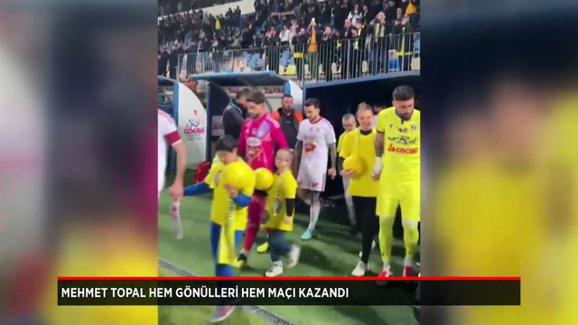 Mehmet Topal hem gönülleri hem maçı kazandı