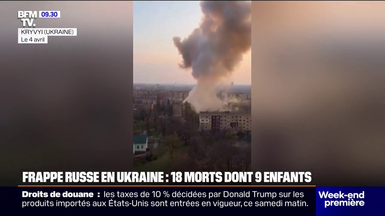 Ukraine: une attaque de missile russe fait 18 morts dont 9 enfants à Kryvyï Rig
