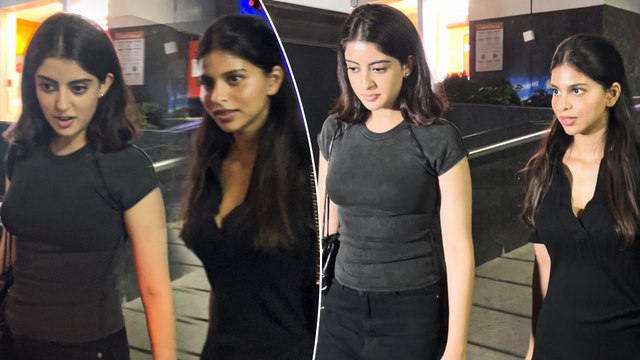 Suhana Khan अपने बेस्ट फ्रेंड Navya Nanda के साथ डिनर डेट पर खूबसूरत अंदाज़ में स्पॉट हुई