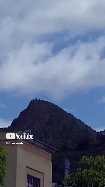 hay actividad en la punta de el cerro de los misterios #shorts humanoides de color negro caminando