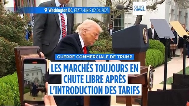 Les marchés européens et américains toujours en chute libre après les tarifs douaniers de Donald Trump