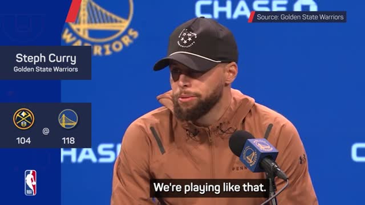 Warriors playing at a championship level, claims Curry