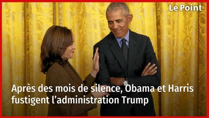 Après des mois de silence, Obama et Harris fustigent l’administration Trump
