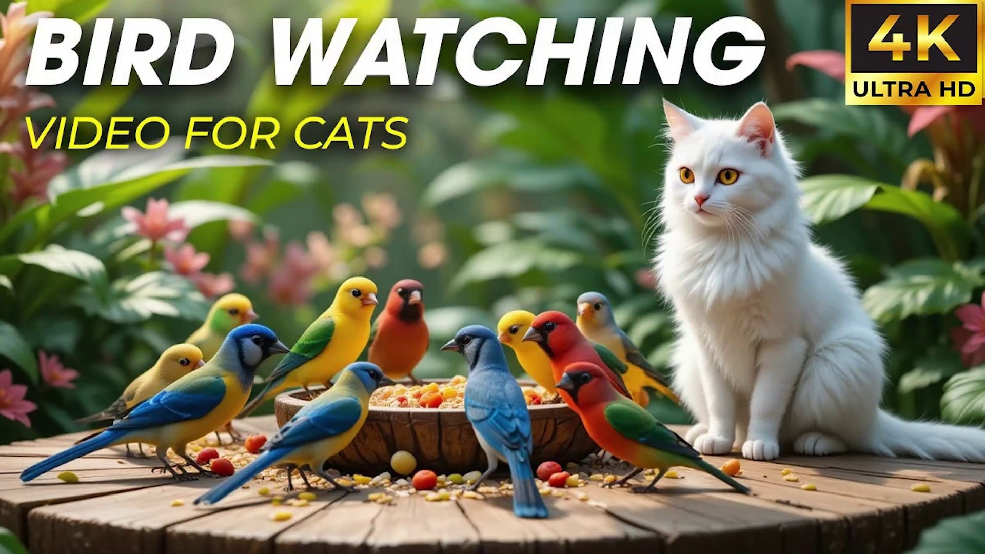 ⁣Cat's Dreamland Birds, Squirrels & Soothing Sounds to Watch - CatTV Central
