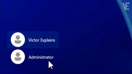 How do I remove the administrator account from my login screen