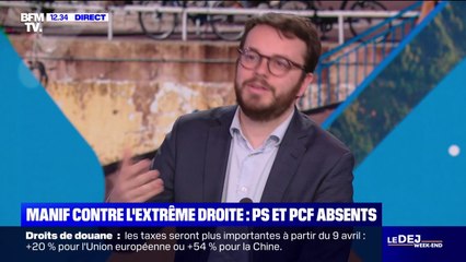 Meeting RN: “Je trouve ça curieux de faire une mobilisation pour la démocratie quand on remet en cause l’État de droit”, souligne Arthur Delaporte (PS)