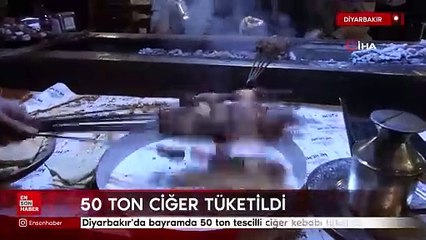 Diyarbakır'da bayramda 50 ton tescilli ciğer kebabı tüketildi