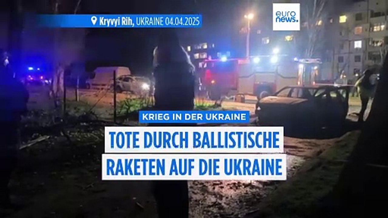 Ukraine: Mindestens 14 Tote durch russische Raketen in Krywyi Rih