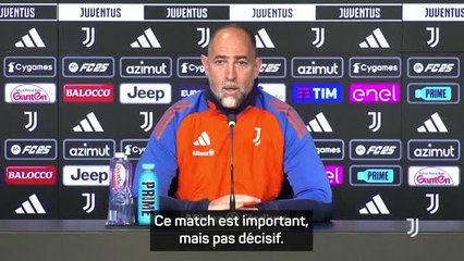 Juventus - Tudor : "Un match important mais pas décisif"