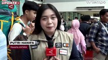 Ribuan Pemudik Tiba di Stasiun Pasar Senen