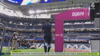 El ritual de Bellingham antes del partido entre Real Madrid y Valencia ⚽