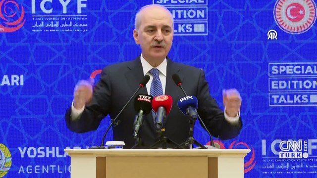 TBMM Başkanı Kurtulmuş, İslam İşbirliği Gençlik Forumu Konferansı'nda konuştu