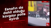 Bursa'da esnafın da dahil olduğu kavgayı polis ayırdı