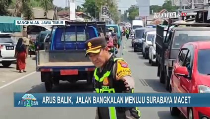 Macet 5 Km, Contraflow Diterapkan di Jalan Bangkalan Menuju Surabaya pada Sabtu (5/04/2025) Sore