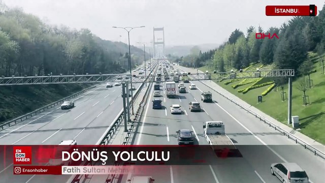 Fatih Sultan Mehmet Köprüsü'nde bayram dönüşü yoğunluğu