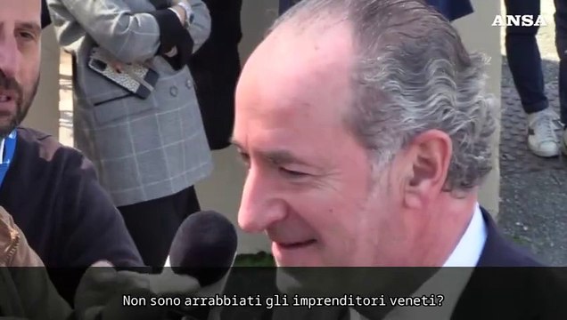 Dazi, Zaia: Imprenditori preoccupati, ma gli Usa rischiano un boomerang