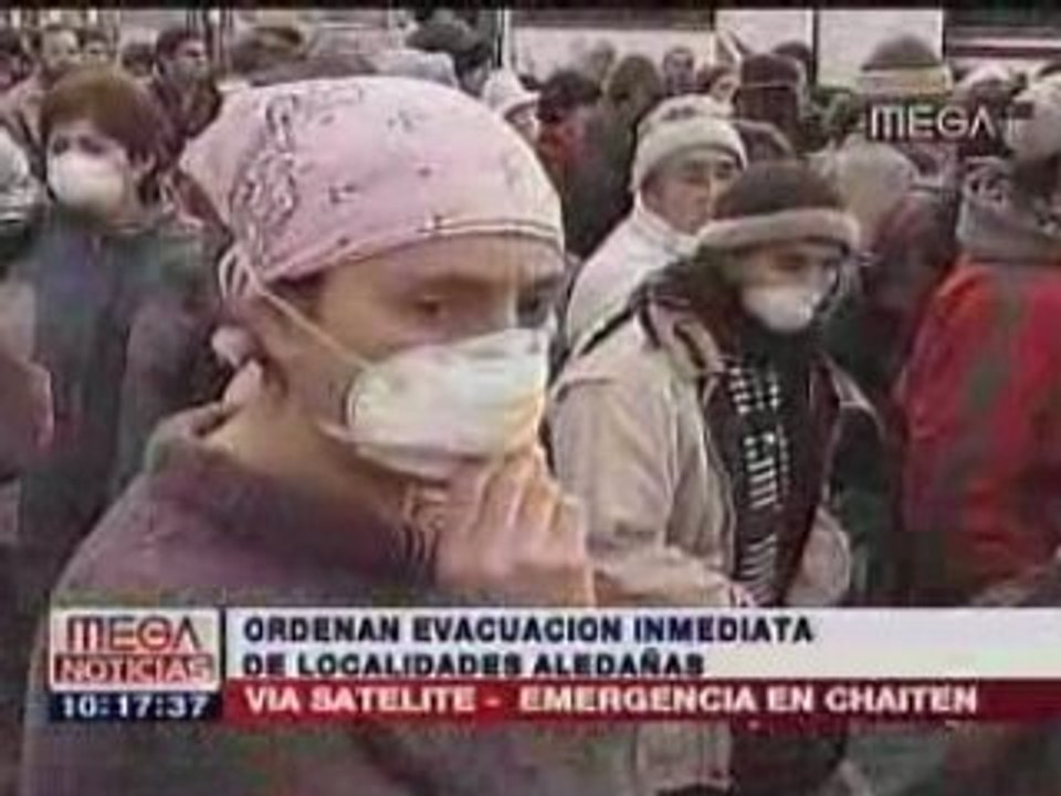 Volcán Chaiten Evacuación