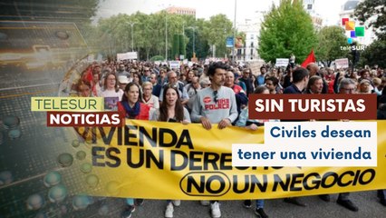 Españoles exigen viviendas dignas