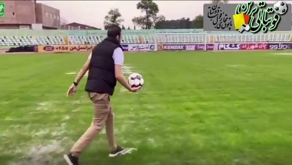 آب‌ گرفتگی و لغو بازی خیبر و شمس‌آذر