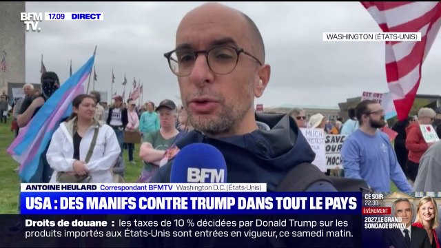Une manifestation contre Donald Trump est en cours à Washington aux États-Unis