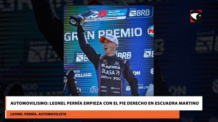 Automovilismo Leonel Pernía empieza con el pie derecho en Escuadra Martino