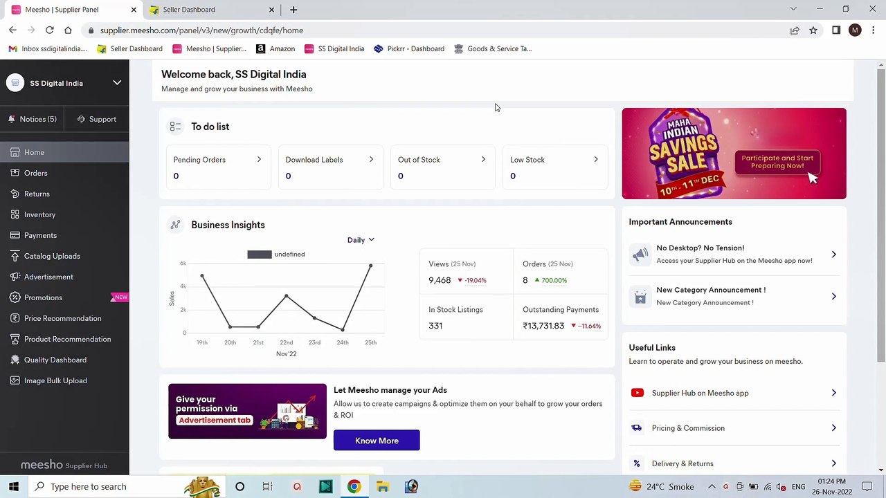 How to Change Bank Details in Meesho Seller Account !!!
