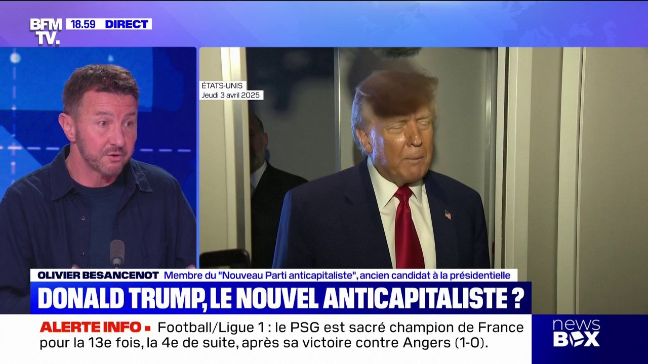 Droits de douane: "Ce n'est pas une révolution économique", indique Olivier Besancenot, membre du "Nouveau Parti anticapitaliste"