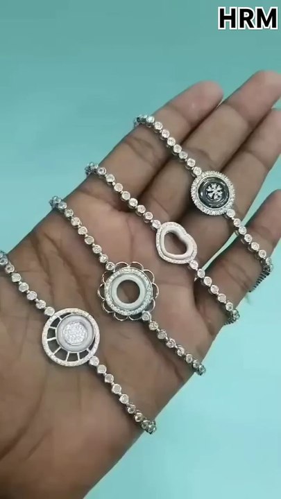 HRM ladies silver New Ceramic Bracelet