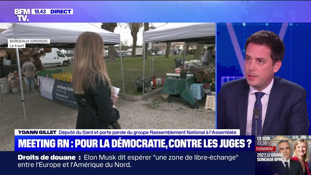 Pour Yoann Gillet, porte-parole du RN à l'Assemblée nationale, "le tribunal a voulu tuer politiquement Marine Le Pen"