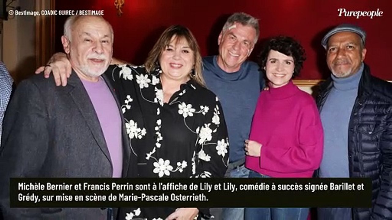 Michèle Bernier passe la soirée avec son ex Bruno Gaccio, blessé au visage, et sa compagne Anne-Laure