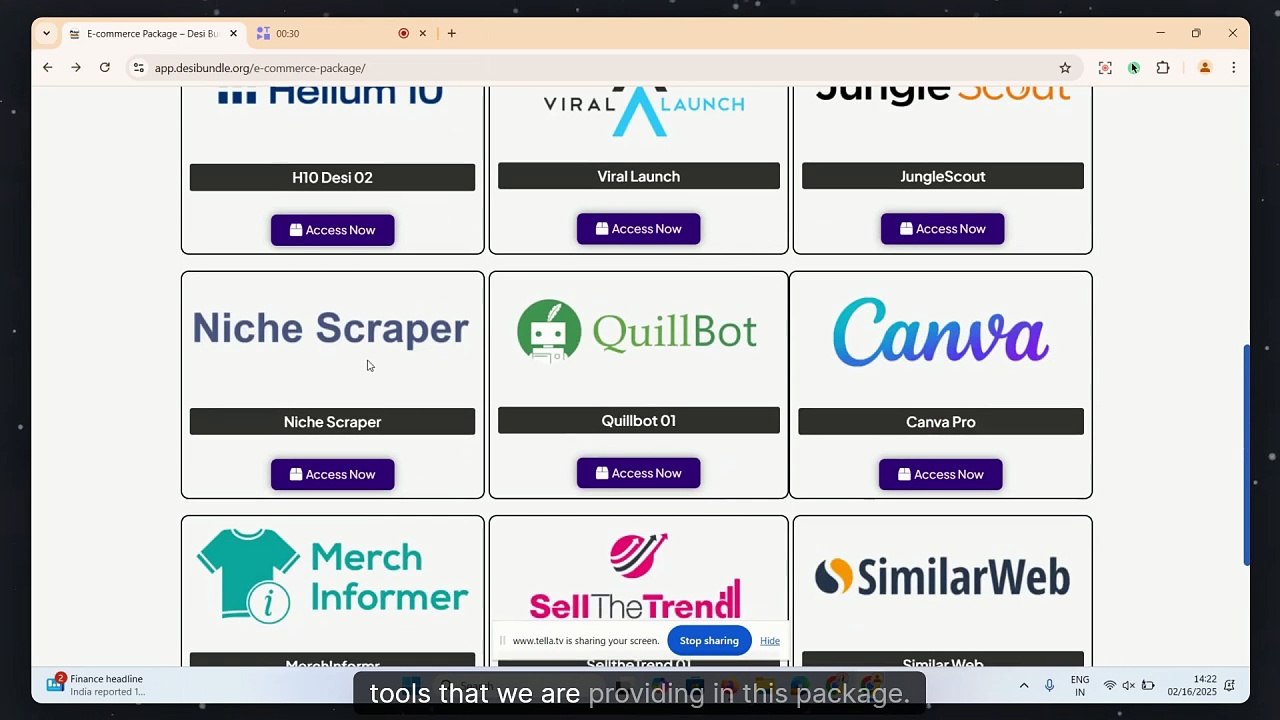 E-commerce Tools Showcase