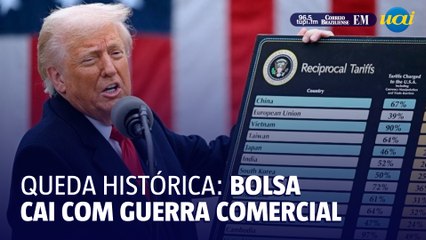 Bolsa de NY despenca após tarifaço dos EUA e retaliação da China