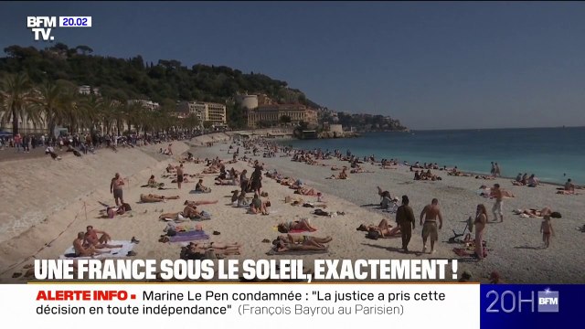 La France était sous le soleil aujourd'hui avec des températures estivales