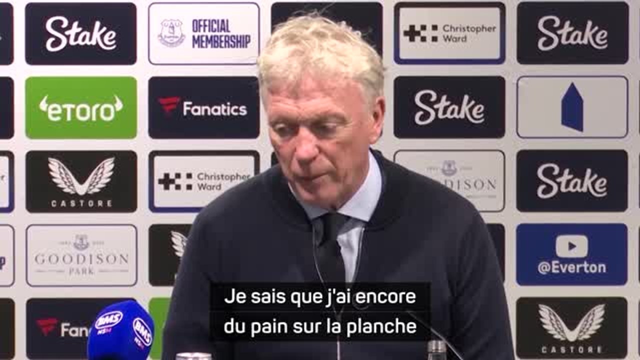 Everton - Moyes : "Je sais que j'ai encore du pain sur la planche"