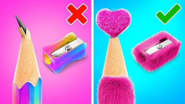 DÉFI ARTISTIQUE RICHE VS PAUVRE & ASTUCES DE DESSIN 🎨 Bricolages et Gadgets Scolaires par 123 GO!