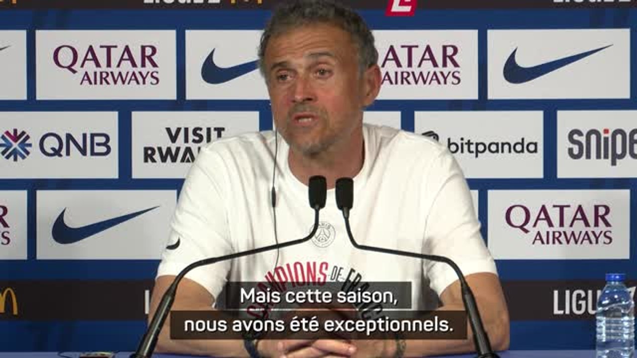PSG - Luis Enrique : "Nous avons été exceptionnels cette saison"